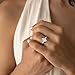 Fimewon Marquise Engagement Ring Dainty Gold Plated Rings Gifts for Women Size 10