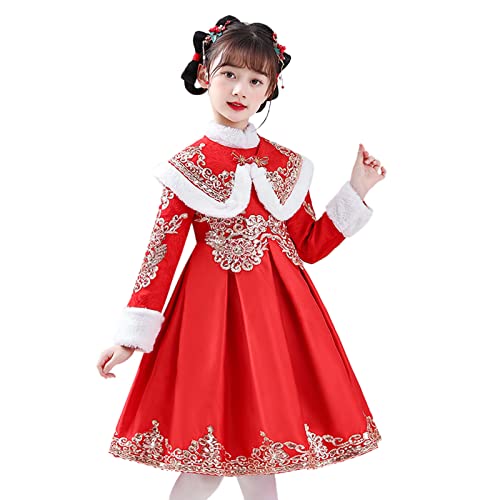Betadog Toddler Chinese Dresses Baby Girl Chinese Kid Princess Clothes Year Suit Tang Girls New Year Dress2