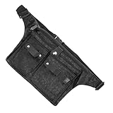 LALADEFIEE Riñonera para Barbero de Oxford Cinturón Ajustable y Gran Capacidad, Bolso Portátil para Tijeras, Peines y Cepillos en Peluquería Profesional