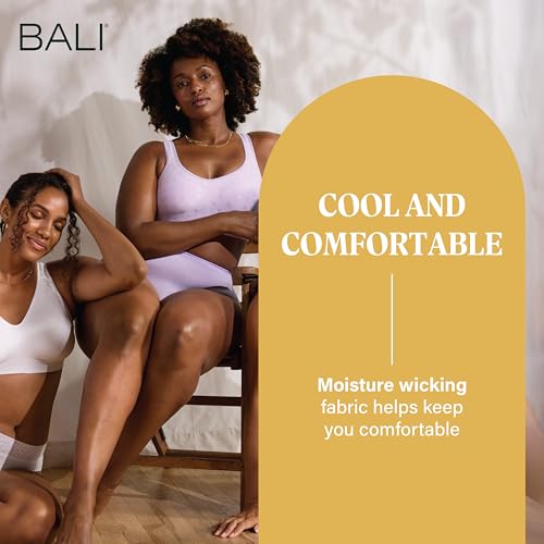 Image of Bali Women's Wireless Bras for Women - Comfort Revolution Wireless Bra - Adjustable & Supportive - Plus Size Women
