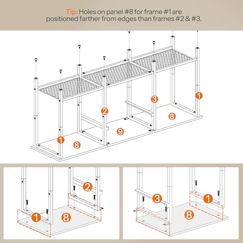 HOOBRO TV Stand with Fabric Drawer & Open Shelves, Entertainment Center for TVs up to 55", Industrial TV Media Console Table with Storage, for Living Room, Bedroom, Rustic Brown and Black BF125DS01 — view 6