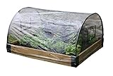 Haxnicks Glasglocke im bed010103 Hochbeet Wetter Schutz Poly, weiß, 120 x 100 x 50 cm