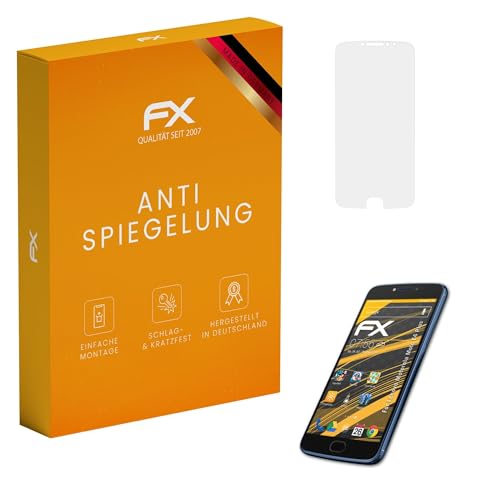 atFoliX Película Protectora compatible con Lenovo Motorola Moto E4 Plus Lámina Protectora de Pantalla, antirreflejos y amortiguadores FX Protector Película (3X)