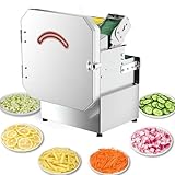 Elektrischer Gemüseschneider, kommerzieller Frühlingszwiebelschneider, Frühlingszwiebelzerkleinerer, 700 BPM elektrische Lauchschneidemaschine für Knoblauch, Ingwer, Chili, Kartoffeln, Gurken