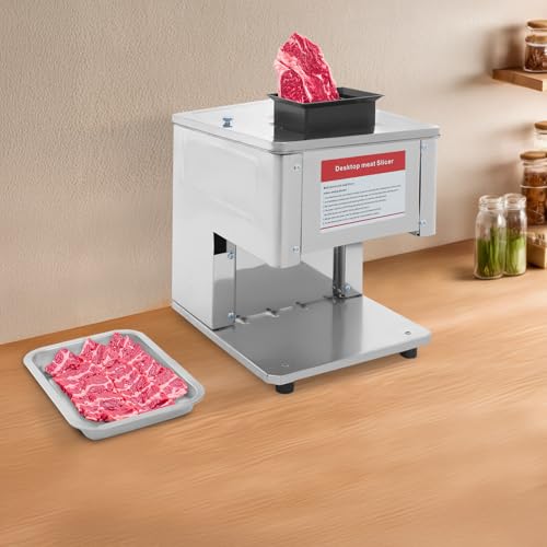 Cortadora comercial de carne eléctrica 1500W acero inox miniatura 5
