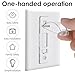 Light Switch Cover Guard (2-Pack) - Child Safe Wall Switch Protector Prevents Accidental On/Off - Easy Install No Tools Needed for Toggle Switches, Toddler & Pet Proof