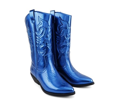 Image of Soda Women's Rodeo Western Pointed Toe Cowboy Boots