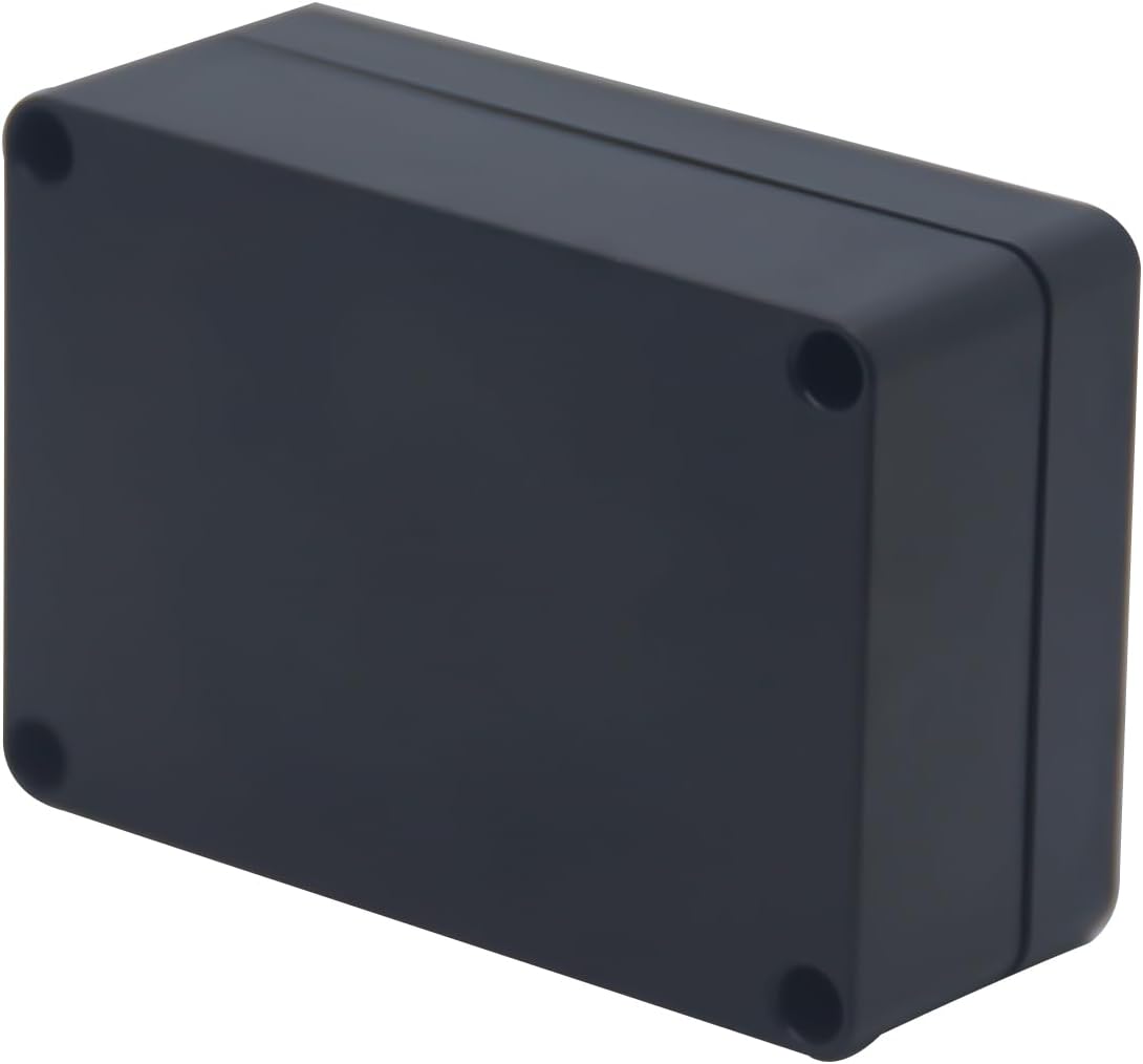 Project Box ABS Black Electrical Boxes IP65 Outdoor Waterproof Box Electronic Junction Box Power Enclosure with Cable Glands for DIY Project 3.3x2.3x1.3inch(83 x 58 x 33 mm) image 5