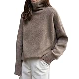 [Fiorior] 【ゆったりシルエット】 タートルネック セーター ニット レディース 無地 トップス ハイネック 暖かい 冬 ゆったり シンプル 【チクチクしない】【やさしい肌触り】