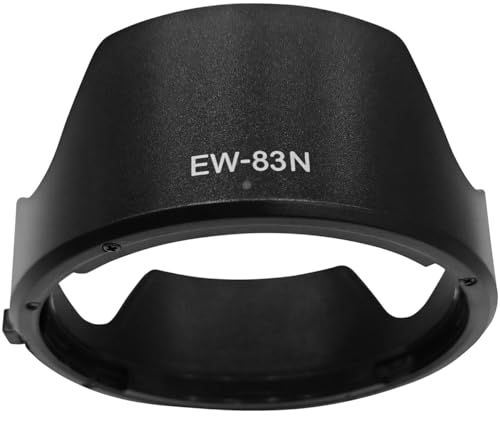 Parasol de objetivo EW 83N para Canon RF 24 105 mm, F4L es USM (no compatible con RF24 105 mm F4 7.1 es STM), parasol de lente HUIPUXIANG de 77 mm