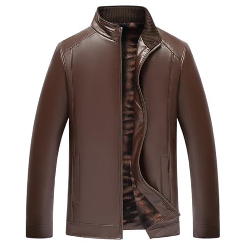 Vestes hommes automne col montant thermique avec velours chaud