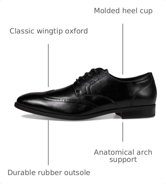 Image of Stacy Adams Mens Lancaster Wingtip Oxford