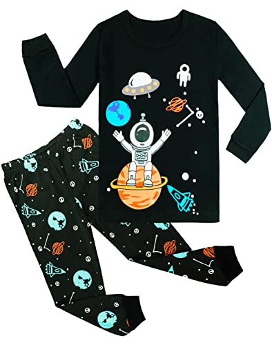 Arziliyy Boys Pajamas Set 100% Cotton Kids Pjs 2-Piece Long Sleeve Toddler Sleepwear 3-10 Years Old Children Clothes