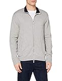  Armani Exchange Herren 8NZE73 Strickjacke, Grau (Bc06 Alloy Heather 3901), One Size (Herstellergröße: S)