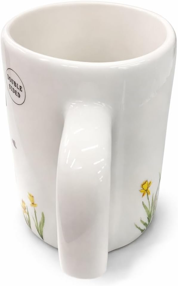 Rae Dunn Easter Coffee Mug, Child of God with Lamb Design, White Ceramic, 14oz, Dishwasher and Microwave Safe