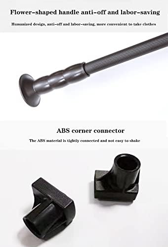 Adjustable Pull Down Closet Rod - Soft-Close Wardrobe Rail Organizer for Clothes - Side Mounted Hanging System - Space-Saving Closet Storage Solution