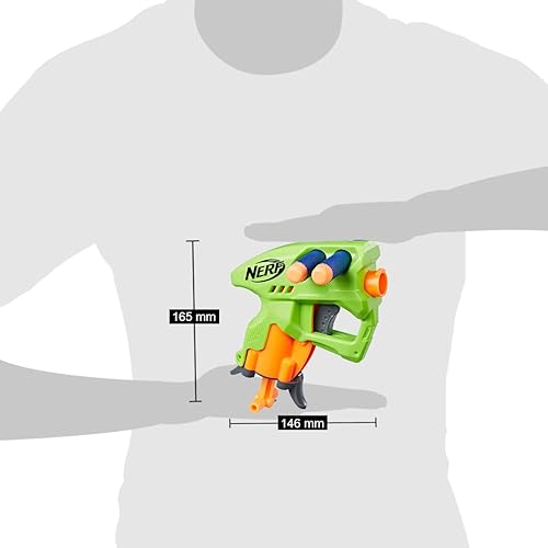 Miniatura 4 de Nerf N-Strike - Pistola de juguete NanoFire (verde)