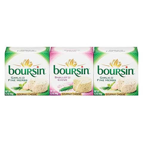 Boursin Garlic Herb and Shallot Chive Cheese (5.2 oz. each, 3 pk.) Cover