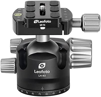 LEOFOTO LH-40 40mm Low Profile Ball Head Arca Compatible w Independent Pan Lock
