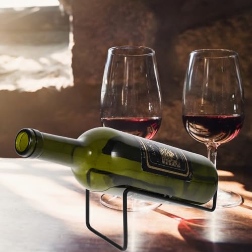 Soporte para Botellas de Vino de Hierro Minimalista 3 Piezas miniatura 4