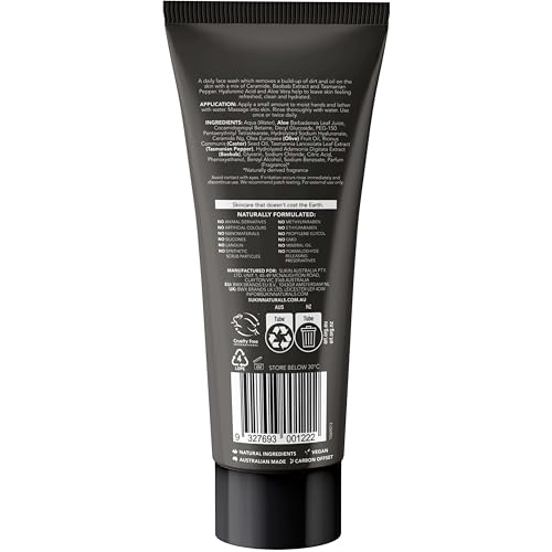 Sukin, Men Face Wash, Natural Daily Face Wash Men with a Mix of Ceramides, Baobab Extract, Tasmanian Pepper, Hyaluronic Acid - Image 2