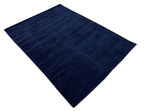 Gabbeh   Alfombra tejida a mano, 100% lana, compatible con Buff Debbich, 135 x 185 cm, E2 Pr25