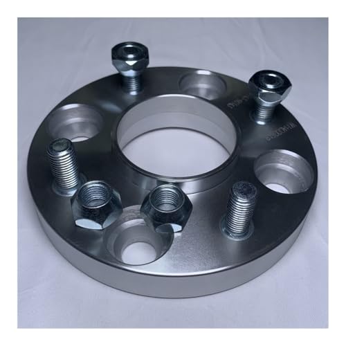 Espaciador Rueda Cuñas 2 espaciadores adaptadores de rueda 44 mm PCD 4x100 con centro buje y pernos orejeta 57.1 M12x1.5