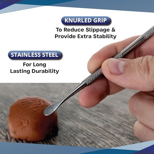 Se DD312 12-Piece Stainless Steel Wax Carvers Set, Wax & Clay Sculpting Tools thumb #1