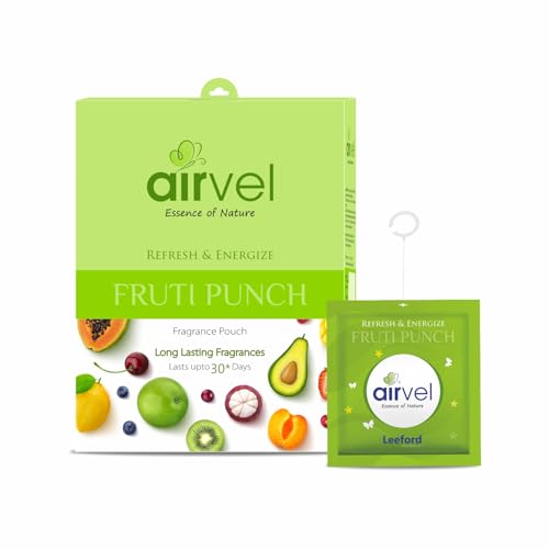 Image of Airvel Fruity Punch Fragrance Pouch 6Pcs (10g Each) | Bathroom Freshener | Toilet Freshener | Air Freshener | Non-Toxic, Safe | Long-Lasting Freshness Up to 30 Days