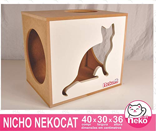 Kit 02 Nichos Gatos Almofada + Ponte + 04 Prateleiras c/Carpete + Arranhador Tubular - I Love My Cat