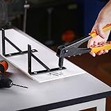 ENGINDOT Rivet Gun, Heavy Duty Hand Riveter with 40-pcs Metal Rivets (3/32", 1/8", 5/32", 3/16"), 4 Tool-Free Rivet Heads, Durable Pop Rivet Gun for Plastic, Metal, Leather, Wood - Image 5