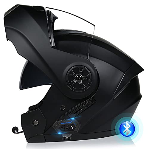 ⭐CASCO PROFESSIONALE: I caschi da moto professionali soddisfano o superano lo standard ECE DOT FMVSS 218, con un aspetto elegante e molte funzioni avanzate. Hai bisogno di bici da strada, auto da corsa, navi da crociera, scooter