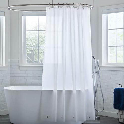 Tonnali Extra Wide Plastic Shower Curtain Liner 108x72, Frosted PEVA Plastic Waterproof Wide Shower Curtain with 6 Magnets for Bathroom, No Smell with 18 Rustproof Grommets