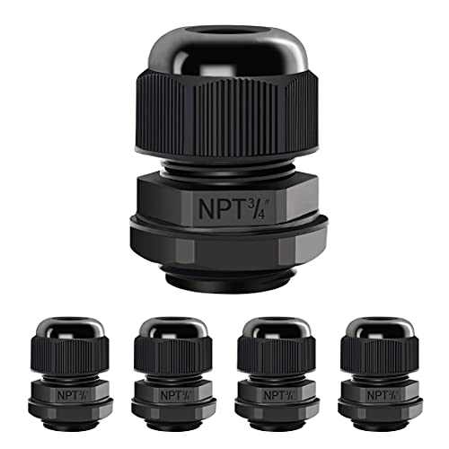 Presse-étoupe pour câble de jardin LeMotech NPT étanche 12.5 à 18 mm pour éclairage extérieur
