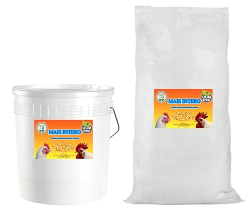 Mais Granturco intero Mangime per Galline Polli Oche Anatre Conf. da 10-15-25 Kg (25 KG SACCO)