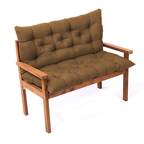 Coussins de siège de balancelle au rembourrage dense et finitions soignées pour extérieur