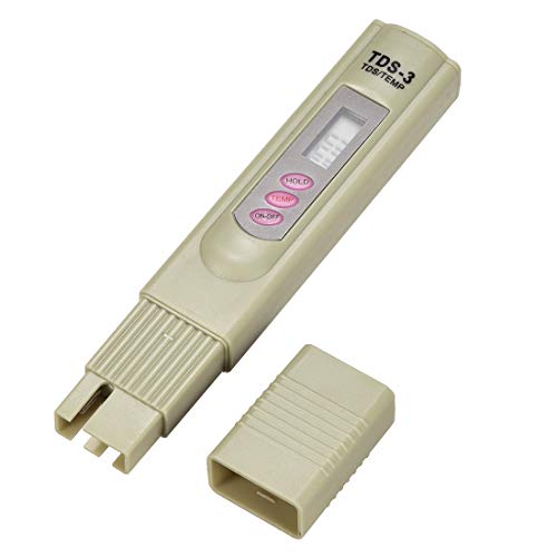 sourcing map TDS-3 PPM Conductivity Meter Digital Tester for Ro Water Aquarium Pool Grey