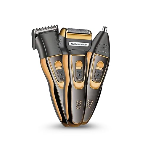 Concepta Trimmer for Men All in One - 3 in 1 Rechargeable Grooming Kit for Men – Beard Trimmer, Hair Clipper, and Nose Trimmer – Corded and Cordless Trimmers for Man - Black