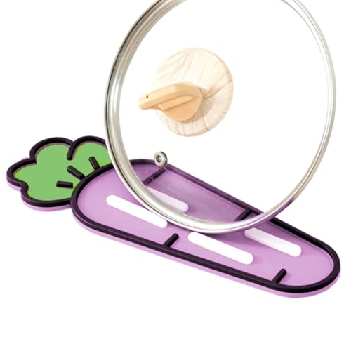 Soporte para espátulas | Soporte antideslizante en forma de zanahoria resistente al calor - Alfombrilla de secado de platos de cocina, para almacenamiento de encimera de cocina, tapa de olla, tabla de