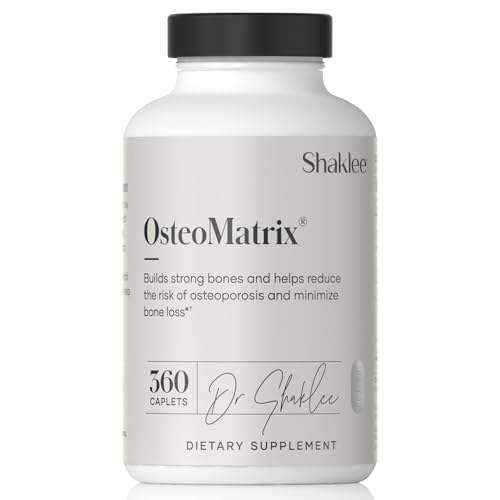 Shaklee OsteoMatrix® - Build & Maintain Strong Bones - 100% DV Calcium & Magnesium - Vitamins D & K - Zinc, Manganese - Clinically Tested for Absorption - 360 Caplets