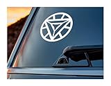 Iron Man Arc Reactor Decal Vinyl Sticker|Cars Trucks Walls Laptop|WHITE|5.5 In|URI359