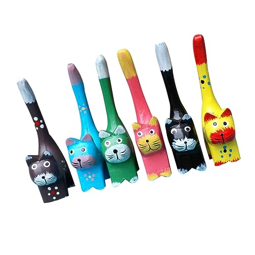 YARNOW 6 Unidades decoração de gatinhos gato brinquedo para crianças animais decoração de jardim ao
