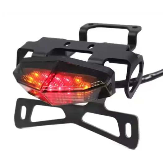 MPD-Tail Tidy with Integrated LED Tail Light & Fender Eliminator Kit Usable Compatible for KLX 230, CNC Aluminium Rear License Plate Holder, Motorcycle Tail Section Upgrade. Moto Planet-image-47