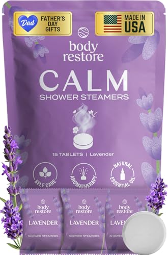 Body Restore Shower Steamers Aromatherapy 15 Pack – Fathers Day Gift for Dad, Luxury Spa...