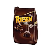 Riesen Dark Chocolate Covered Caramel Candies - Individually Wrapped Soft & Chewy Candy Pieces, 45% Cacao, European Dark Chocolate - 30 oz Bulk Bag Pack of 1