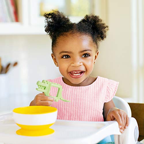 Image of Munchkin The Baby Toon Silicone Teether Spoon, Alligator (As Seen On Shark Tank)