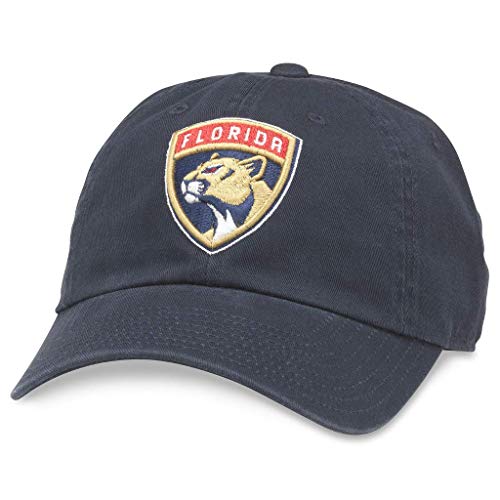 AMERICAN NEEDLE Florida Panthers Officially Licensed NHL Hat Buckle Strap Dad Cap (40742B-FLP-NAVY)