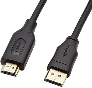 Amazon Basics DisplayPort to HDMI cable with gold-plated connectors 1.8 m