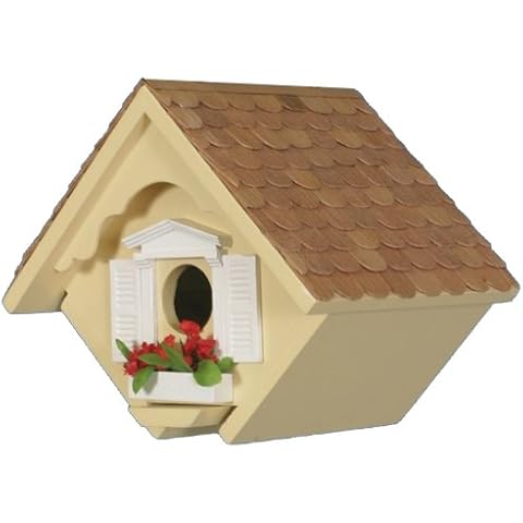 Home Bazaar Hand-made Little Wren Yellow Bird house - Bird Friendly - Home Decor Cover