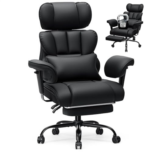 HOFFREE Ergonomischer Bürostuhl für schwergewichtige Personen...